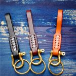 Metal Leather Handmade Keychain