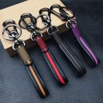 Handmade Fashion High-grade Leather Keychain Car Key Pendant