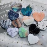 Marble Love Heart Pop Sockets