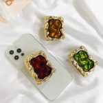 Luxury Electroplating Mobile Phone Holder Socket