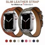 Double Loop Leather Apple Watch Strap