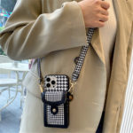 Crossbody Leather Lanyard Card Holder Phone Case