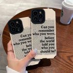 English Quotes Letter Stripe Phone Case- iPhone