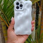 White Air Bubble Irregular GlitterCase