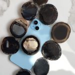 Black Stone Agate Pop Sockets