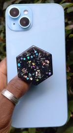 Hexagon Glittered Pop Socket - Image 4