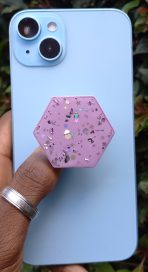Hexagon Glittered Pop Socket - Image 5