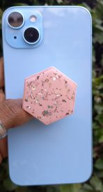 Hexagon Glittered Pop Socket - Image 6