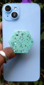 Hexagon Glittered Pop Socket - Image 7