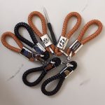 Hand-woven Branded Leather Car Key Holder