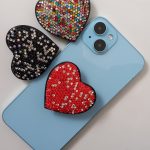 Rhinestone Love Grip holders