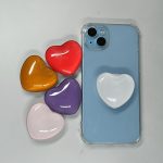 Heart Shaped 3D Crystal Pop Sockets