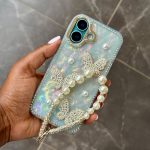 Butterfly Charmed Glittered iPhone 16 Case