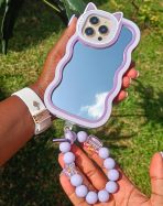 Cat Make up Mirror Silicone Phone Case