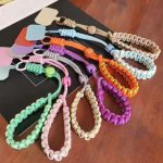 Short Adjustable Woven Wrist Phone Strap
