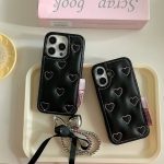 Black Bow Case With Pearl Bracelet
