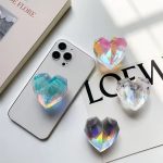 3D Heart Crystal Laser Pop Socket