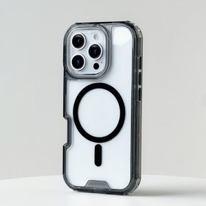 3 in 1 Clear Black Sides 360 Magsafe Case