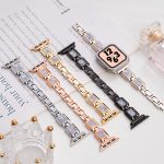 Luxury Diamond Stainless Steel Link Watch Band