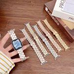 Elegant Round-link Metal Apple Watch Band