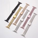 Slim Stainless Steel Mesh Watchband