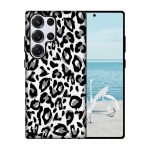 Black & White Leopard Print - Samsung Case