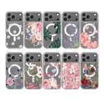iPhone 17 Series Floral Clear Magsafe Case