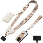 White Tribal Detachable Crossbody Lanyard Set