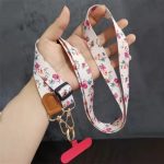 Flower Print Crossbody Lanyard