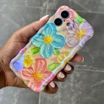 Purple Flower Laser iPhone 16 Case