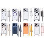 Shockproof Transparent iPhone Case With Detachable Phone Lanyard