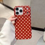 Matte Polka Dot Red Case