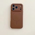 Liquid Silicone Magsafe Case- Brown