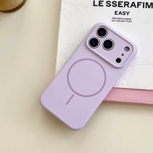 Liquid Silicone Magsafe Case- Lavender
