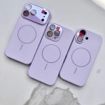 Magnetic Lens Protection Silicone Case- Purple