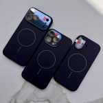 Magnetic Lens Protection Silicone Case- Black