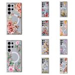 S26 Ultra MagSafe Clear Floral Prints
