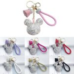 Rhinestone Mickey Keychain
