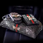 Grey- Car Tissue Box Set (KeyBag+ Card Bag)