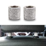 Universal Crystal Headrest Hooks (4-Pack)