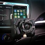 Black Flower Air Vent Car Storage Box