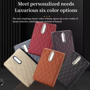 Cushion Car Armrest with Tissue Box & Storage