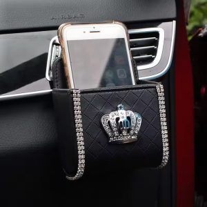 Crown Air Vent Car Storage Box