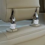 4-Pack Universal Crystal Headrest Hooks