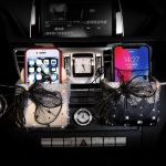 Bow Crystal Air Vent Car Storage Box