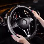 Royal Crown Steering Wheel Cover With Crystal Accent