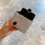 Rhinestone Air Vent Car Storage Box