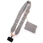 Ash Grey Detachable Crossbody Lanyard Set