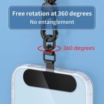 Ultra-Thin Stainless Steel Phone Lanyard Tab | 360° Swivel Anti-Drop Case Insert - Image 5