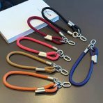 Premium Braided Rope Wrist Lanyard – Heavy Duty Key & Phone Strap with Metallic Clasp